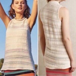 Dolan Piedra Cream Knit Tunic Tank Top anthro Anthropologie